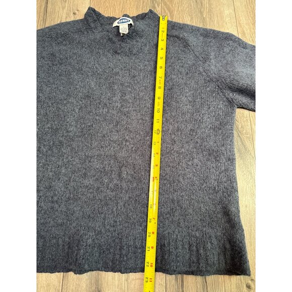 Old Navy Womens Blue Gray Wool Blend V Neck Sweater L - Picture 5 of 6